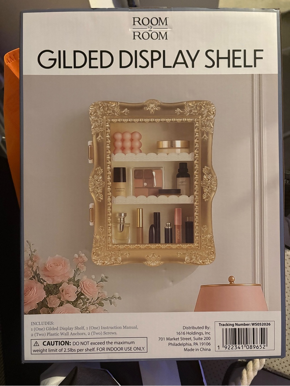 Gilded Display Shelf - Gold